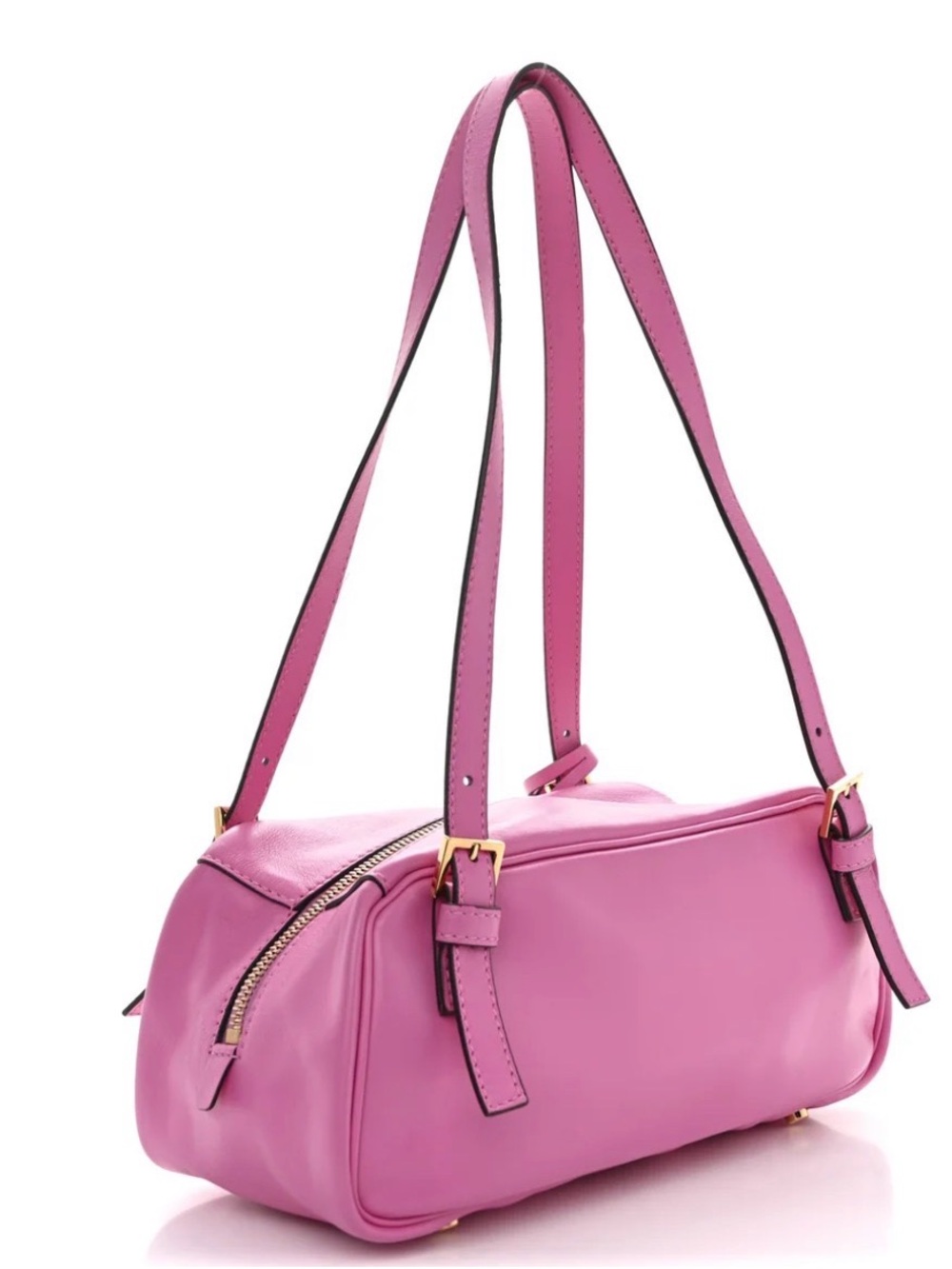 Versace Bowling Shoulder Tag Bag - Dragonfruit - Picture 3 of 9